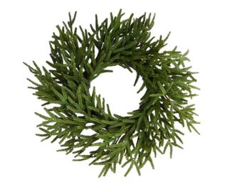 24" Norfolk Pine Wreath | Artificial Greenery Christmas Wreath | Winter Farmhouse Wreath for Front Door or Wall Decor-XX9414