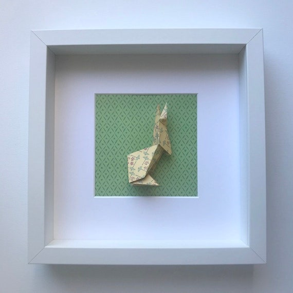 Download Rabbit Origami Frame Etsy