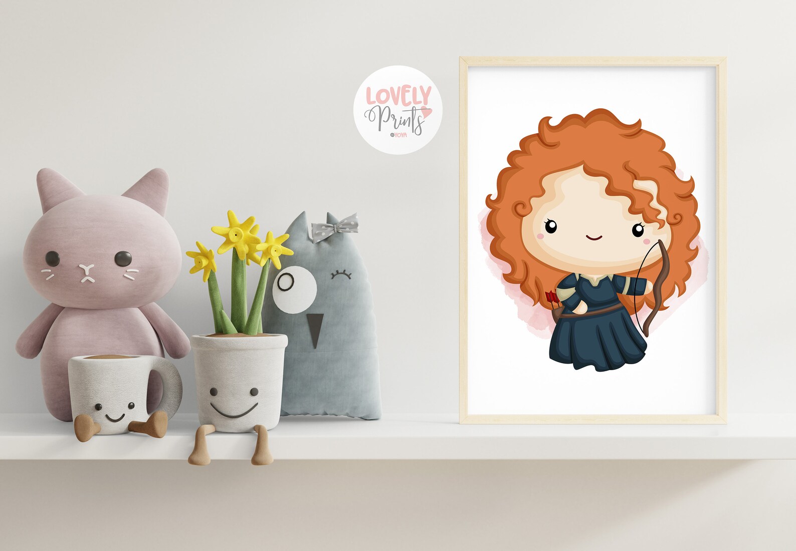 Set 8 Disney princess nursery wall art princess nursery Etsy