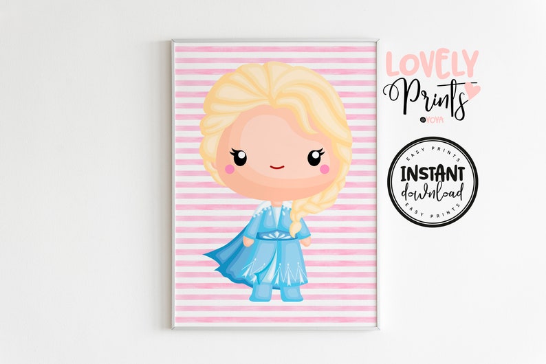 Frozen wall art frozen printable frozen instant download Etsy