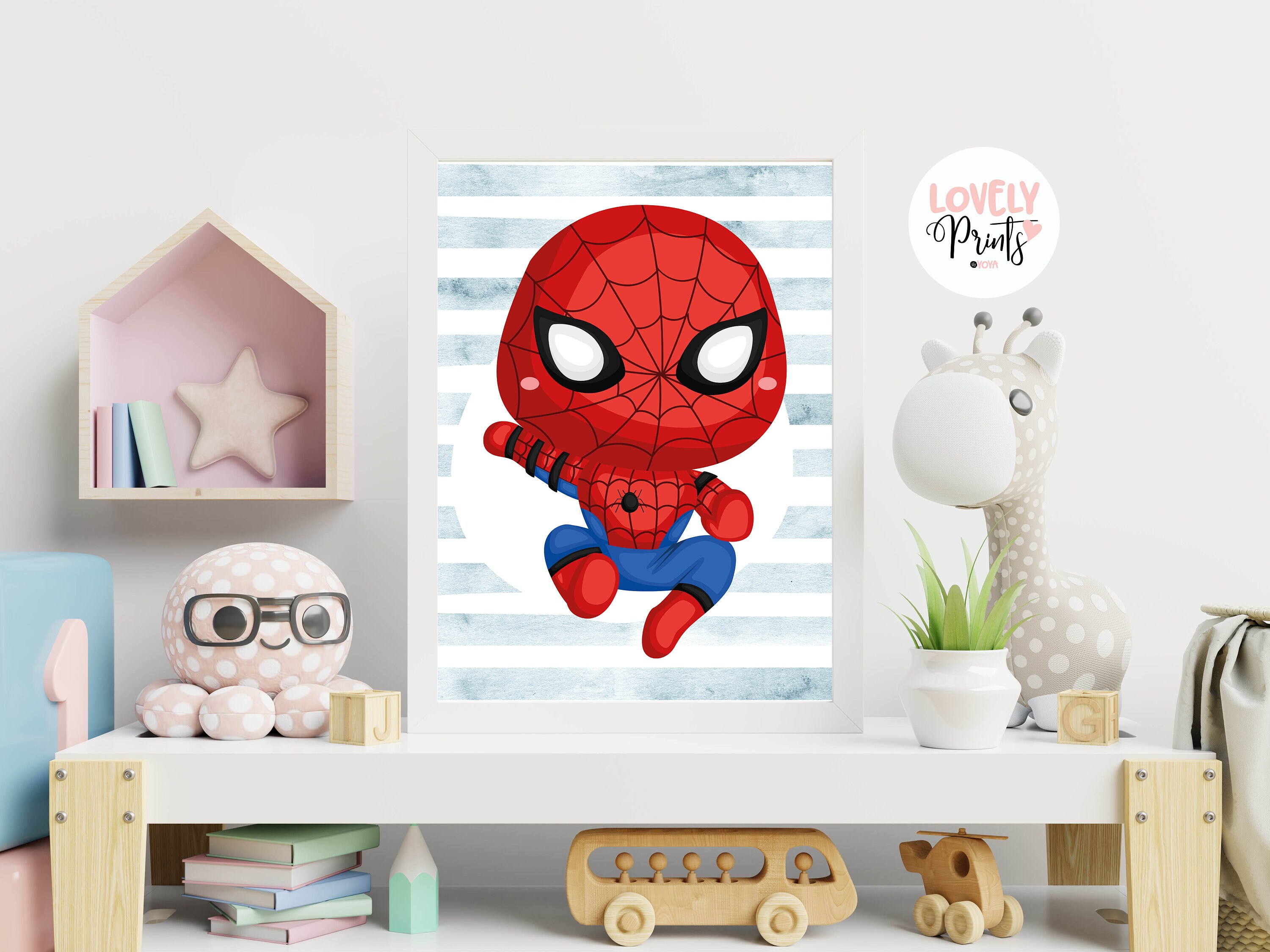 Marvel superhero nursery wall art superhero printable decor | Etsy