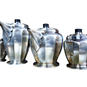 Art Deco Silver Plated Roux Marquiand Tea Set
