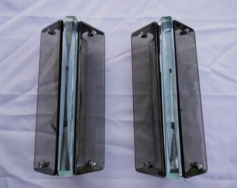 Pair of Veca or Fontana Arte wall lights (Stilnovo Arteluce Sarfatti Max Ingrand