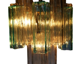 Tronchi glass chandelier, Venini, 1960s