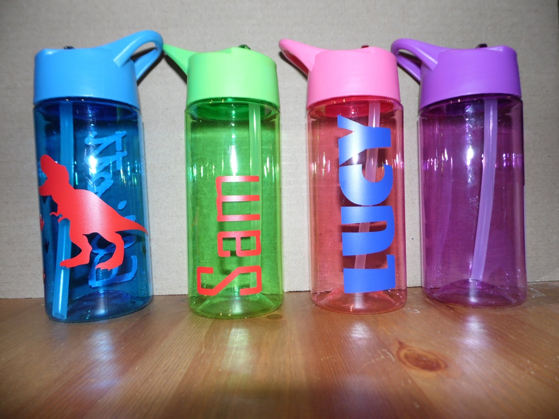 Personalised Kids Water Bottle Holiday School Nursery Etsy