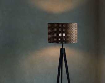 Wooden floor lamp | LAMPSHADE ONLY, walnut, oak lamp  | GIULIA |