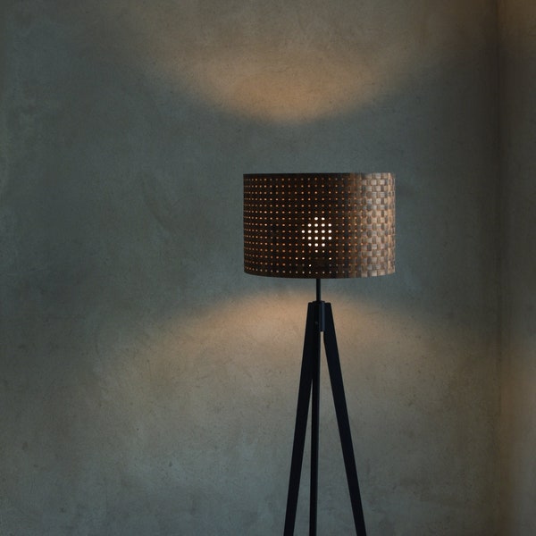 Wooden floor lamp | LAMPSHADE ONLY, walnut, oak lamp  | GIULIA |