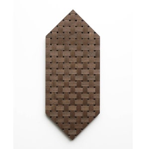 Wooden wall panel HEXAGON - oak, american walnut, plywood