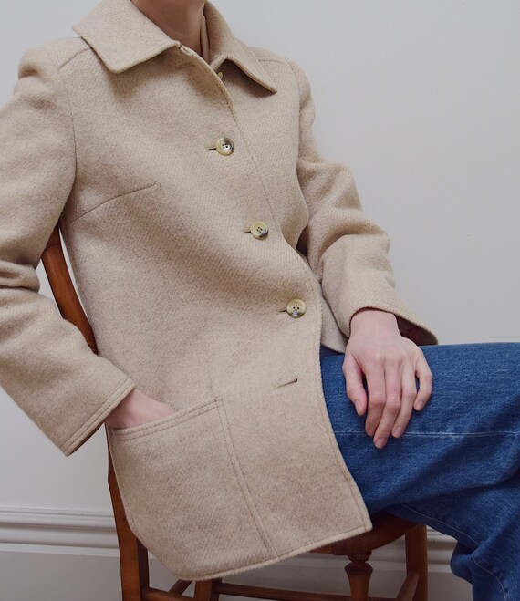 Vintage pure wool pea coat - UK 10
