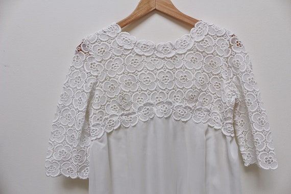 Vintage 1970’s homemade broderie anglaise wedding… - image 3