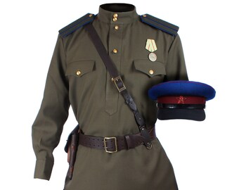 UFFICIALE TEDESCO Classic WW2 Uniforme Militare Trench in pelle nera