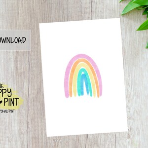 Rainbow Printable Card