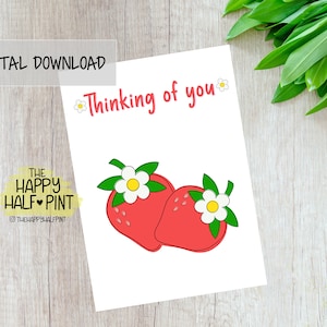 Thinking Of You Printable Card