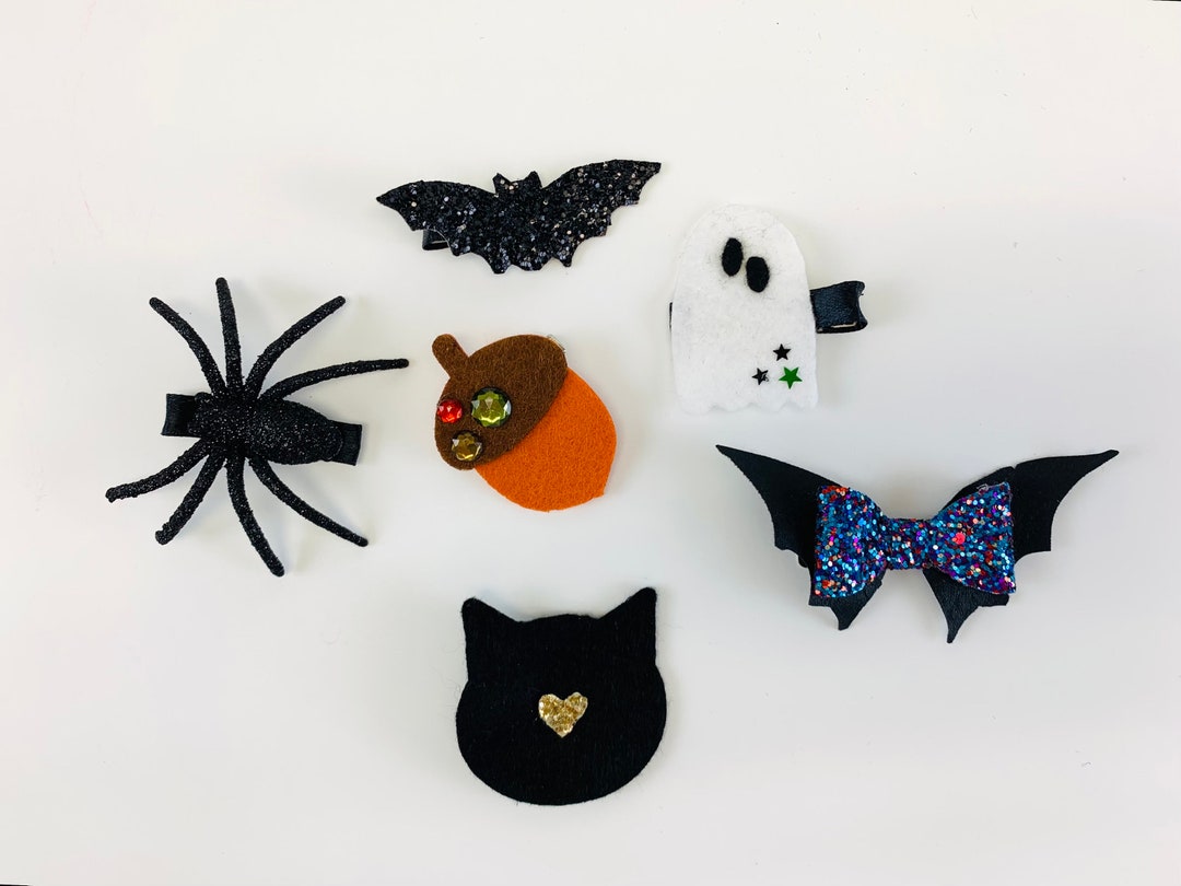 Unique Bargains Halloween Spider Style Hair Clips 4.13\" Length 1 Pc