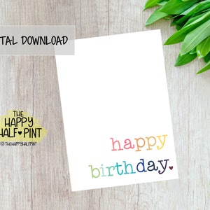 Birthday Printable Card
