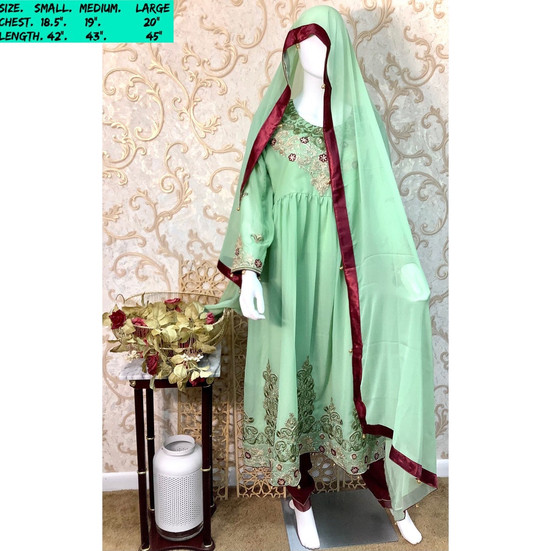 Pistachio Green Color Pakistani Indian Designer Salwar Kameez Etsy