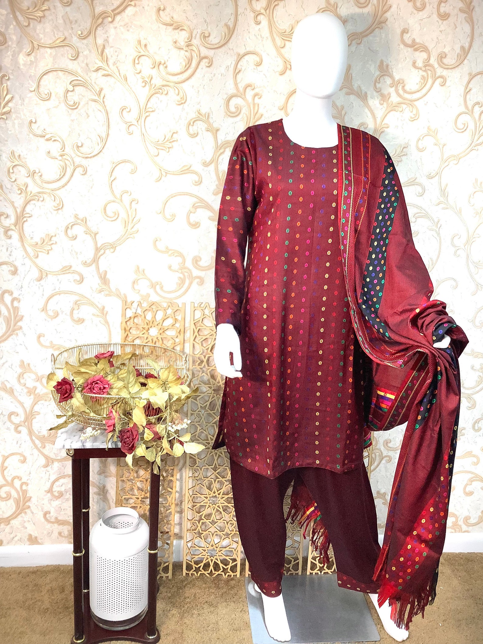 Pakistani Dresses for Women Casual Winter Collection Linen Fabric 3 Pc ...
