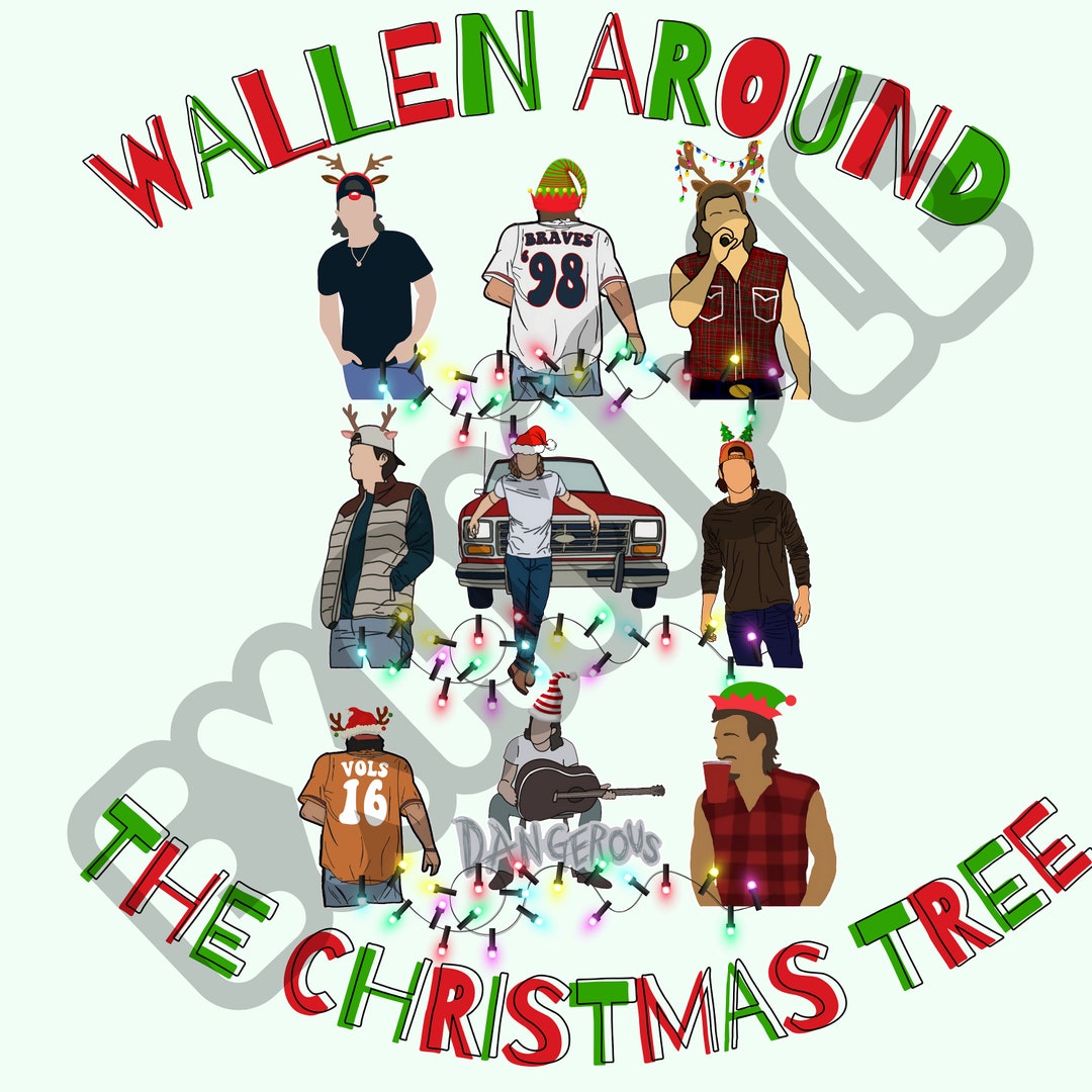Wallen Around the Christmas Tree Wallen Etsy