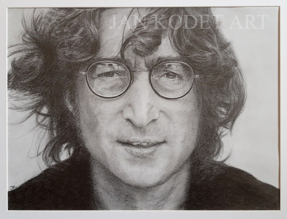 John Lennon art drawing sketch poster Painting by Kim Wang  Pixels