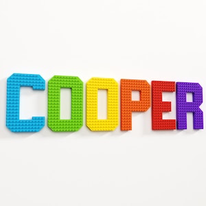 6 INCH Personalized Name Sign, Custom Sign Kids Room Decor, Large Letters for Kids Bedroom, Brick Boys Bedroom Gift, Bright Room Decoration