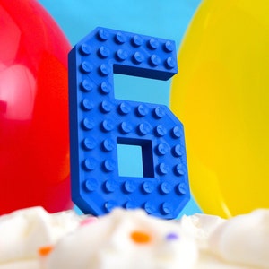 Birthday Cake Topper | Kids Birthday Number for Cake | 1 2 3 4 5 6 7 8 9 10 birthday cake sign | Construction Birthday Party Cake Number
