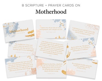 Motherhood - Bible Memory Verse Cards - Printable Scripture Memory Cards - Instant Download - Hallelujah Moments - Truth Stack