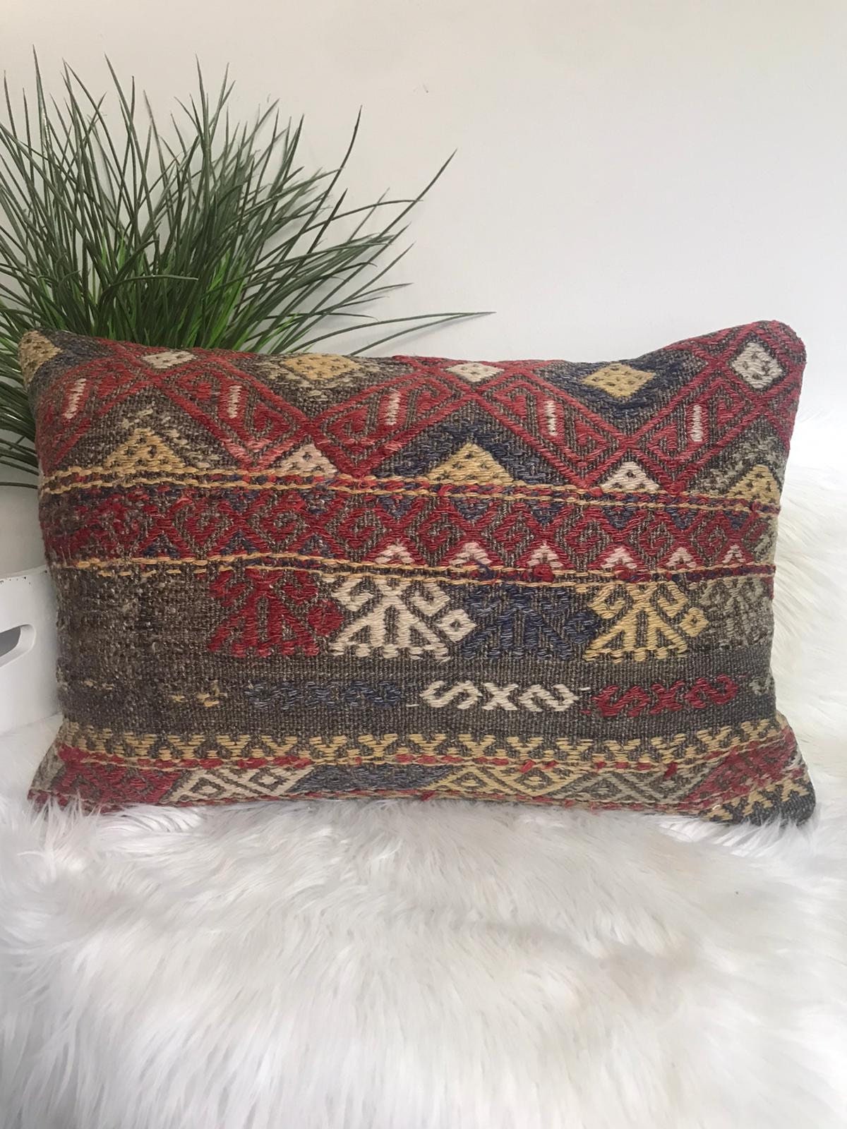 Turkish kilim pillow cover beautiful cushion antique kilim Etsy