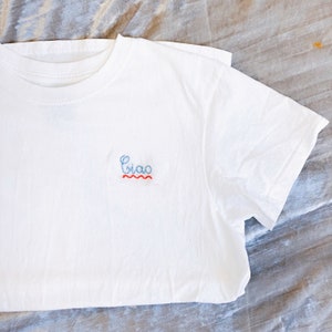 French Ciao Embroidered T-Shirt