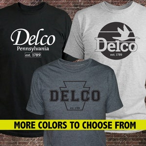 Men&#39;s Delco Shirt / Delco Keystone Badge / Delaware county shirt / Delco Pride / Delco t-shirt