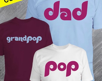 Personalized Philly baseball shirt - Dad, Poppop, Father's Day - Gift