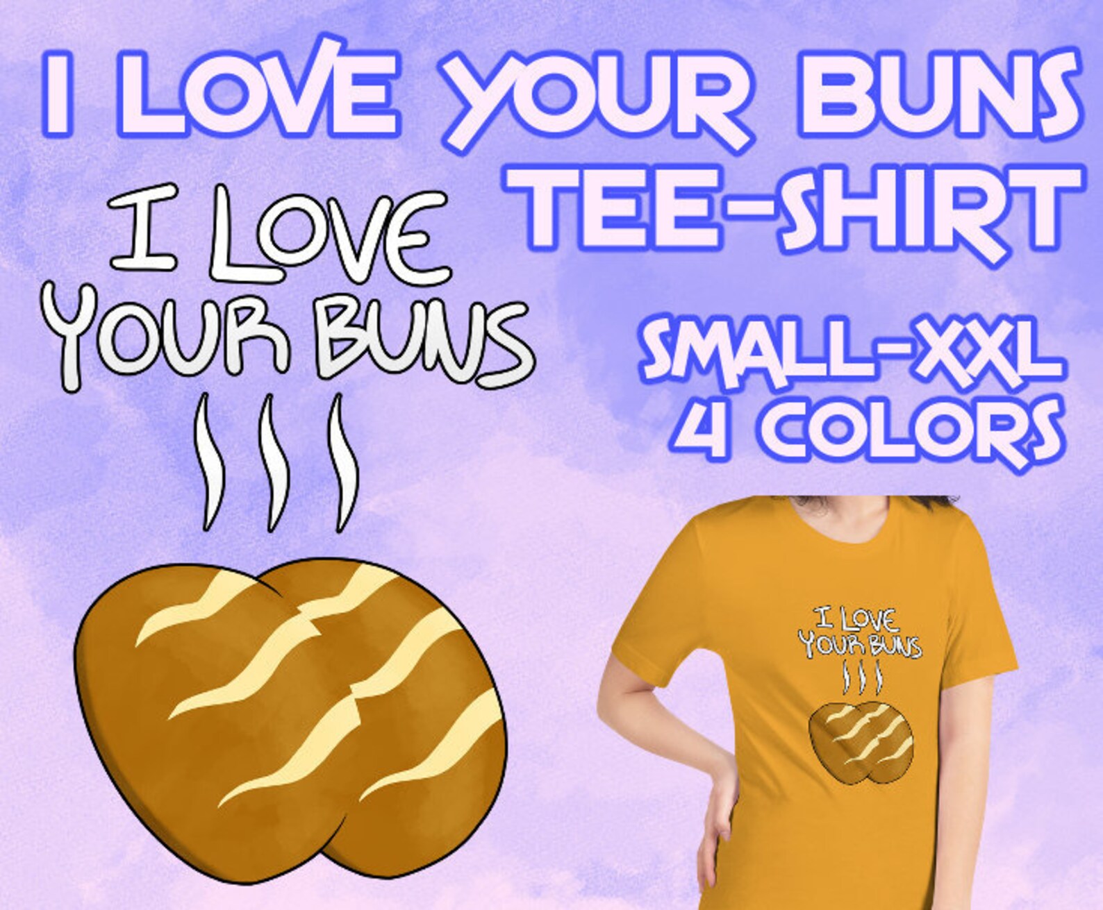 I Love Your Buns Tshirt Etsy