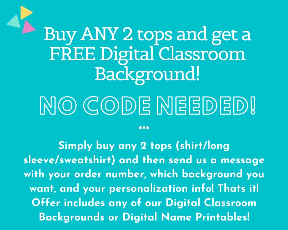 Customizable Classroom Background ESL Online (Instant Download) 