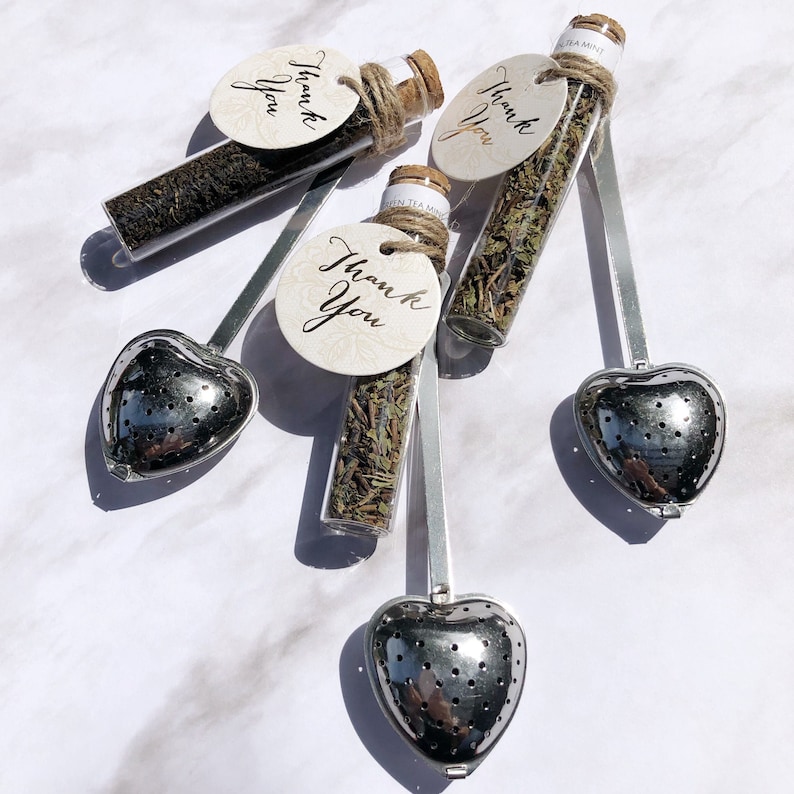 Tea Party Favors Loose Leaf Tea Sampler Wedding Favor image 1
