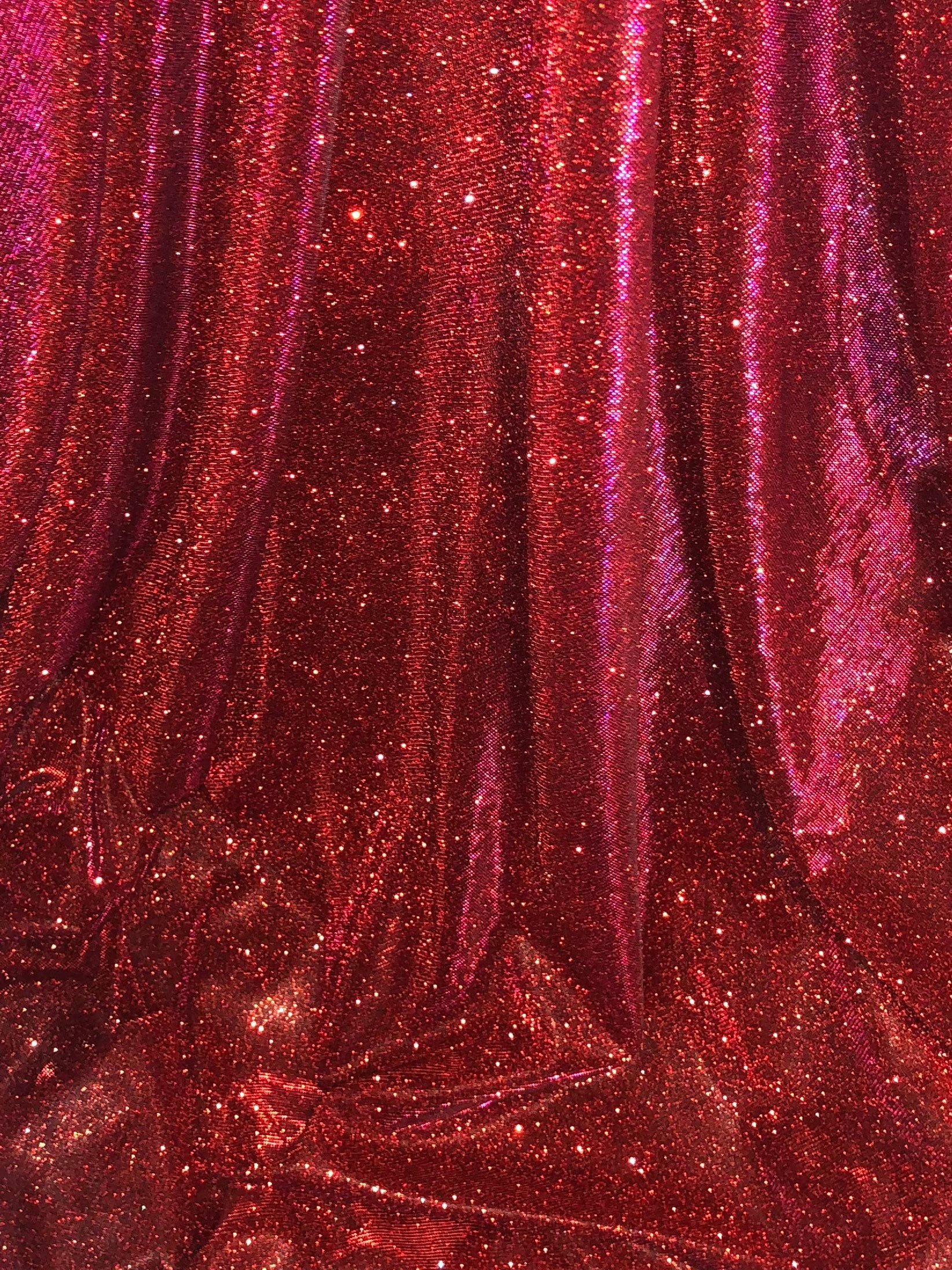 Red Sequin Fabric - 3mm Sequin Sparkly Costume Craft Fabric