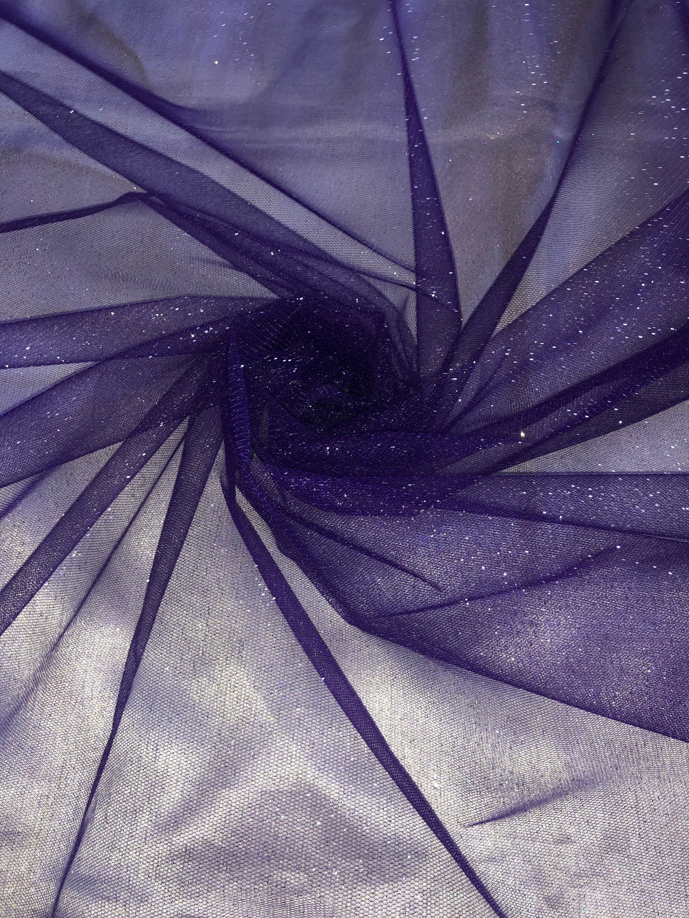 Sparkly Tulle - Purple Glitter - Roll 6 x 10 Yards - ShopWildThings