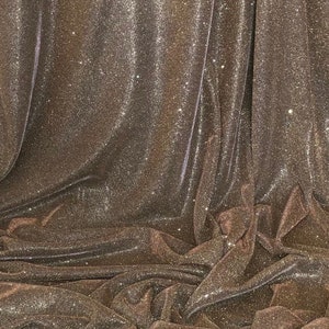 1 MTR Antique Gold Sparkly Glitter Stretch Moonlight Fabric 58”wide Dress Backdrop Decorations