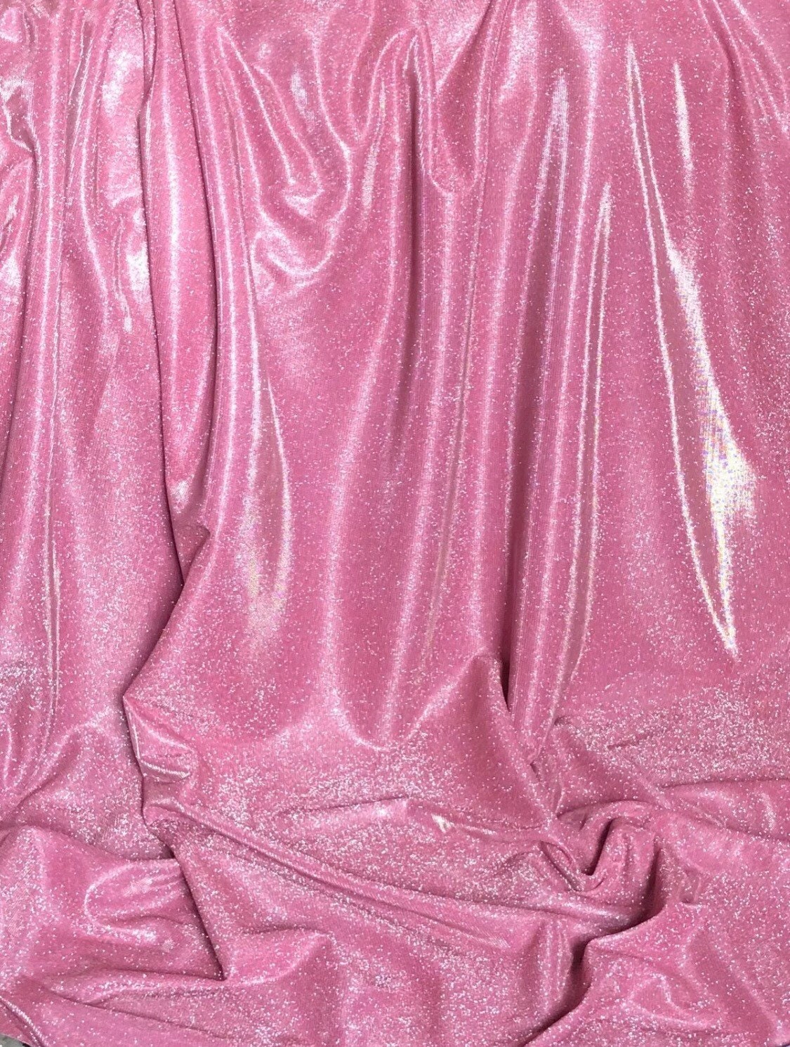 Baby Pink Sparkle Dust Stretch Fabric by the Yard – Trap Fabricks