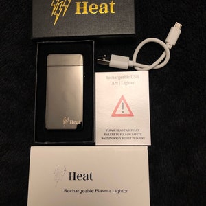 Double Arch Wiederaufladbare USB Elektro Pulse Plasma Metall Feuerzeug Geschenk Boxed Dual Arche Feuerzeug