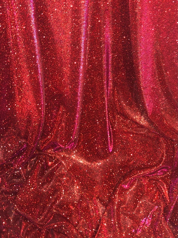 Red Glitz Sequin on Taffeta Drapes/Backdrops