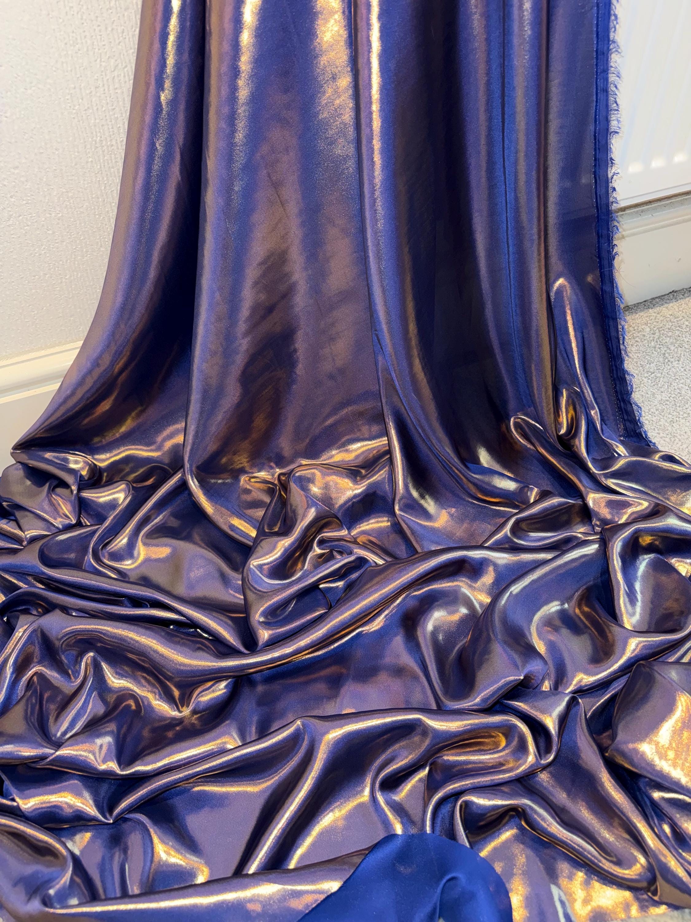 Wet Look Blue Dress