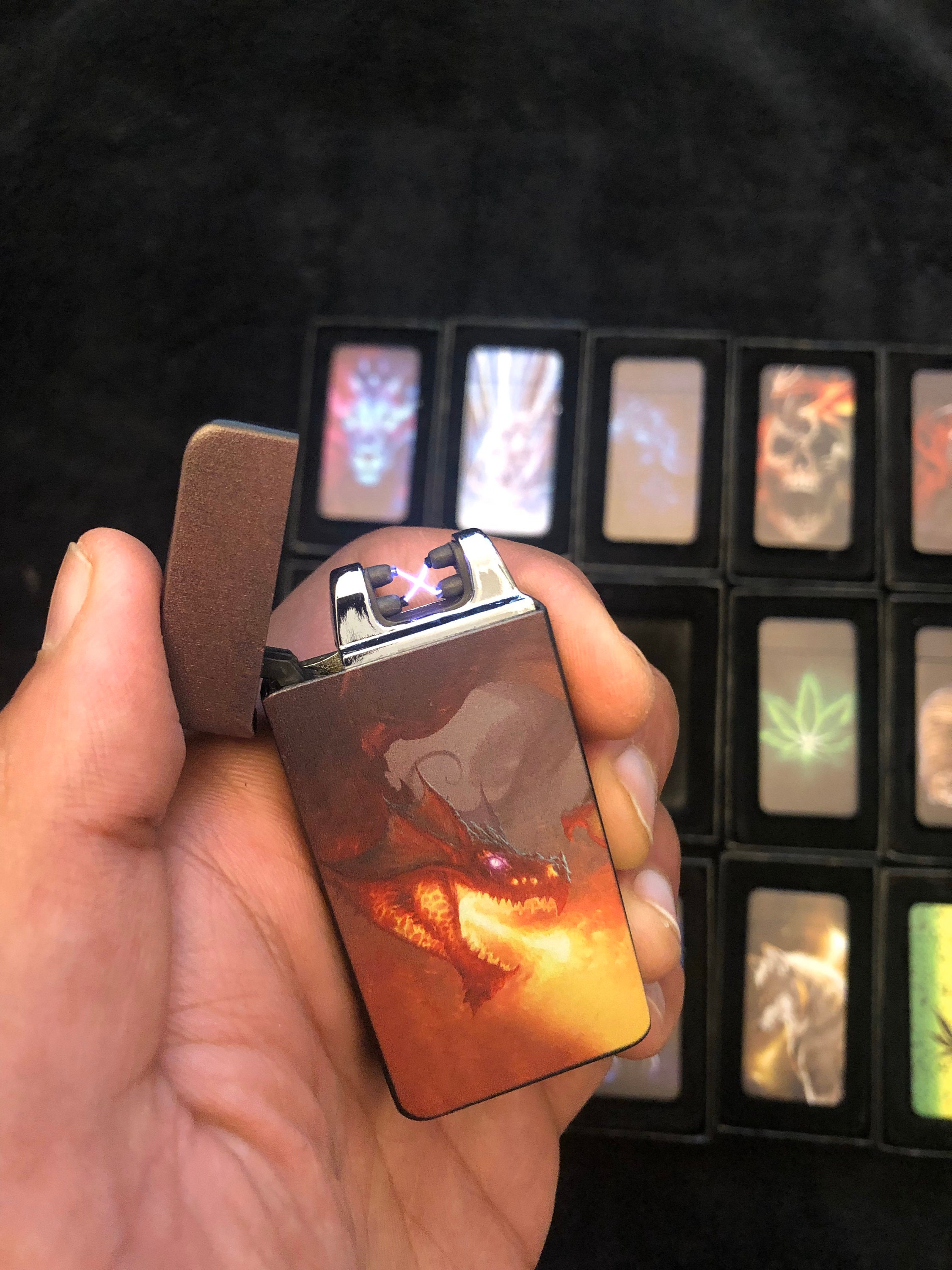 Briquets U00c9lectriques U00c0 Arc - Rechargeable Par Usb - Ultra Fin - Plasma