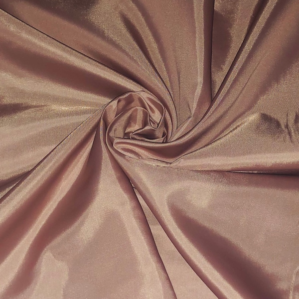 1 Meter Dusty Pink Quality Anti Static Shiny Polyester Lining Fabric Dress Coat Jacket 150cm Wide