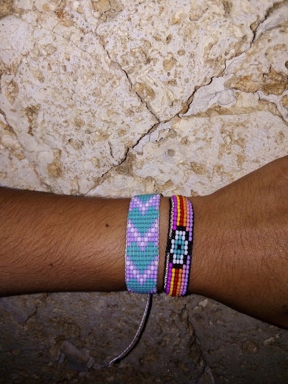 Pulseras en mostacilla - Etsy