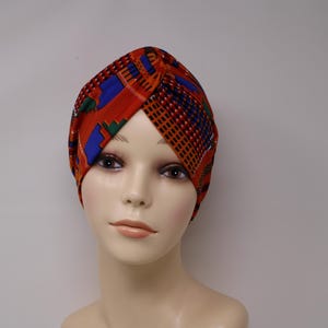 Kente African Print Twisted Turban