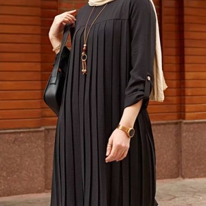 Pleated Long Sleeve Tunic