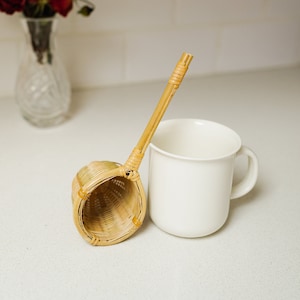 Bamboo Tea Strainer | Earth Friendly | Sustainable | Plastic Free | Drink Set | Eco Friendly | Compostable | Plant Based | Tea Set