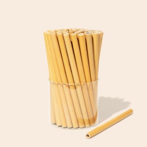 50x Bamboo Straws | Reusable | Eco Friendly | Plastic Free | Housewarming | Birthday | Bachelorette| Party Utensils | Bulk Bamboo Straws