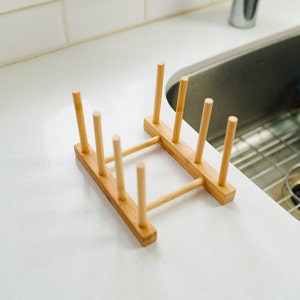 Bamboo Drying Rack | Dish Cleaning & Drying | Compostable | Earth Friendly | Plant Based | Plastic Free | Kitchen | Sustainable