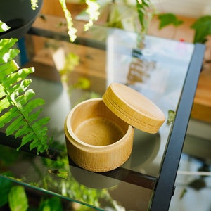 Bamboo Storage Box | Sustainable | Loose Leaf Tea | Matcha Powder | Eco Friendly | Plant Based | Compostable | Kitchen | Office | Gift