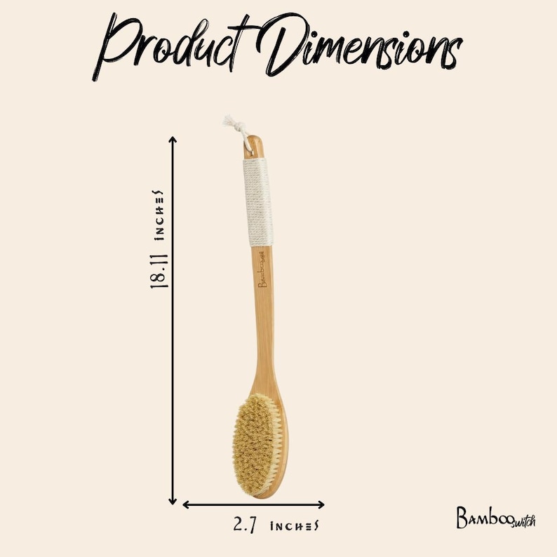 Bamboo Switch Shower Brush - Thumbnail 5